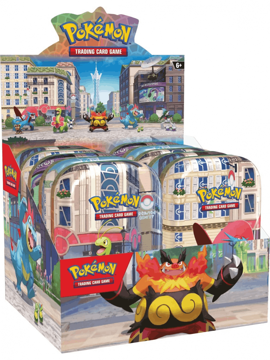 Pokémon TCG: Lumiose City Mini Tin Display – 10 tinů