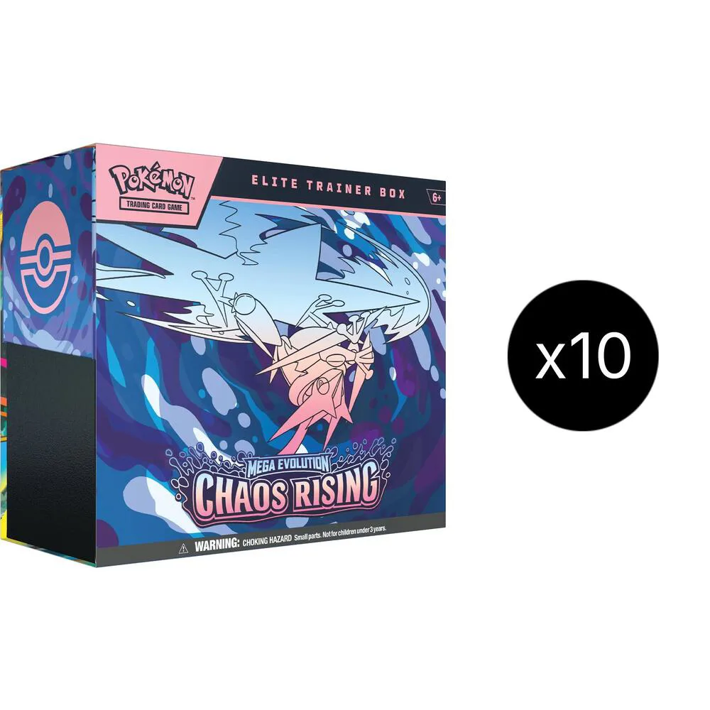 Pokémon TCG: Mega Evolution – Chaos Rising Elite Trainer Box Case