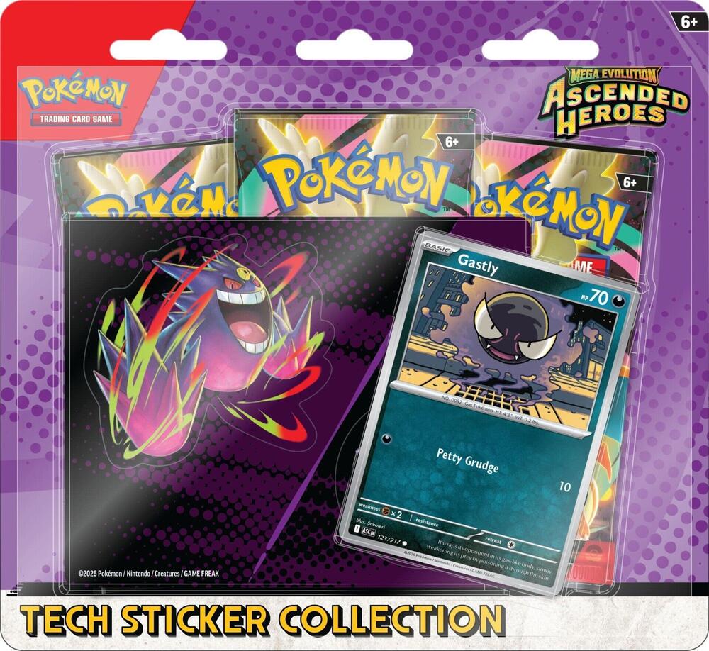 Pokémon TCG: Ascended Heroes - Tech Sticker Collection - Gastly